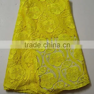Latest Dress Designs Royal Blue Dry Lace Gold African Cord Lace thumbnail-6