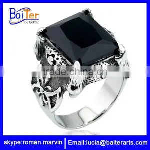 Wholesale Man Tungsten and Titanium Ring , Titanium Wedding Ring Titanium Gemstone thumbnail-2