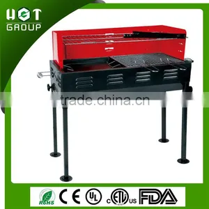 Attractive Semi Enclosed Rectangular Charcoal Vertical Bbq Grill thumbnail-1