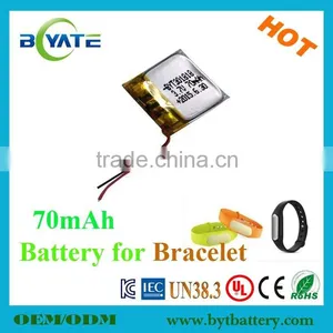 3.7v 50mAh Fast Track Battery Rechargeable Cell to Intelligent Watch thumbnail-2