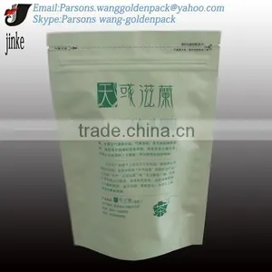 BPA Free Custom Printed Stand up Chinese Green Tea Zipper Plastic Bag thumbnail-2