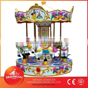 So Joyful ! High Quality Coin Operated Kiddie Merry go Round for Sale thumbnail-1