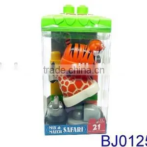Classic Baby Toy Plastic Animal Big Blocks thumbnail-1