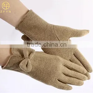 Ladies Winter Fashion Handmade Wholesale Wool Gloves thumbnail-1
