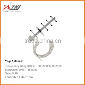 Full Sets Dcs1800mhz Cellular Signal Repeater With Ceiling Antenna + Yagi Antenna , Intelligent Installation by LCD thumbnail-6