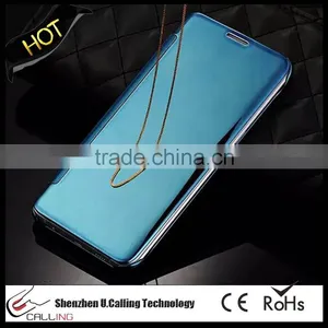 Top Grade For Samsung Note 5 Transparent Mirror View Smart Cover thumbnail-6