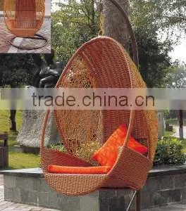 00 Outdoor Garden Balcony Leisure Rattan Single Seat Hanging Chair YPS081 thumbnail-1