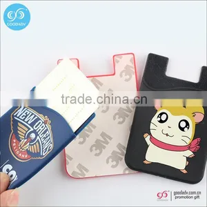 Wholesale Cell Phone Credit Card Holder Wallet 3m Sticker Silicone Business Card Holder thumbnail-1