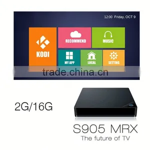 DDRIII 2G RAM 16G EMMC Flash Amlogic S905 Quad Core Android Smart tv Support 1000Mbps Ethernet 4K Quad Core tv Box thumbnail-3