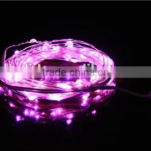 100LED Starry Copper Wire Warm White LED String Light With Power Adapter thumbnail-1