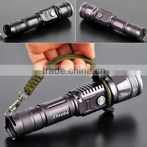 POPPAS 6611 Newest USB Led Flashlight Hunting Waterproof USB Torch Light Quality Choice thumbnail-1