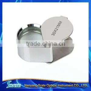 30X 21mm Silver Colored Diamond Loupe Jewelry Magnifier thumbnail-1