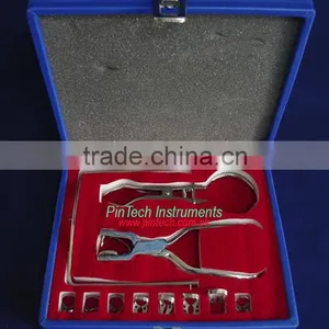 Dental Rubber Dam Instruments Kit in Wooden Case thumbnail-1