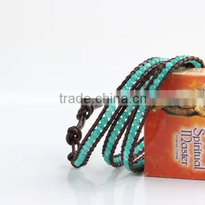 4 mm Natural Sea Sapphire Bracelet Female Authentic 4 Layer 4 Circle Crystal Series To Help Communication thumbnail-3
