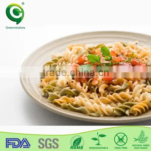 Kitchen Rice Husk Fiber Round Plate thumbnail-1