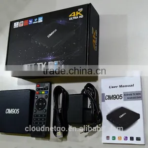 2016 Cloudnetgo Android 5.1 OS 4K UHD Quad Core Digital Set Top Box CM905 Wifi TV Box S905 Kodi 15.2 TV Box in Cheap Price thumbnail-2