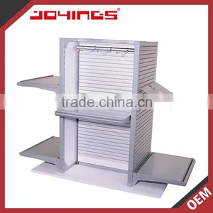 MDF Base 4 Way Cross Design Shop Rack With 8 Shelves thumbnail-1