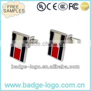 Classic Hard Enamel Custom Metal Cufflinks for Gifts thumbnail-1