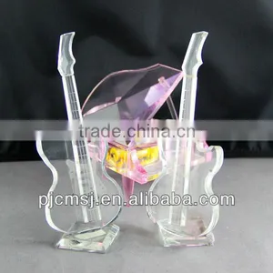 Hot Sale Crystal Glass Guitar for Gift & Decoration thumbnail-3