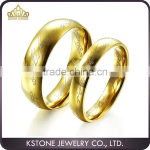 KSTONE Wholesale Supreme Lord of the Rings Stainless Steel Couple Rings thumbnail-1