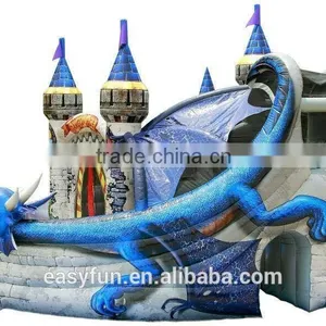 High Quality With Cheap Price 6M*8M*6M Dragon Inflatable Bouncer With Slide,inflatable Castle, Bounce House thumbnail-4