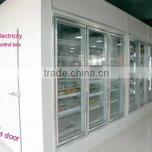 PU Insulated Glass Door Display Freezer Room for Supermarket Use thumbnail-3