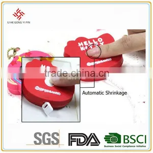 Round Plastic Mini Promotional Measure Tape,soft PVC Measure Tape thumbnail-1