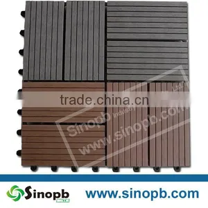 Patio Plastic Wood Composite Flooring Tile DIY Garden Decking Boards thumbnail-1