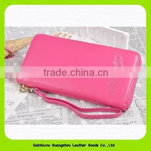 15525 Custom Wholesale Zipper Women Wallet With Strap thumbnail-1