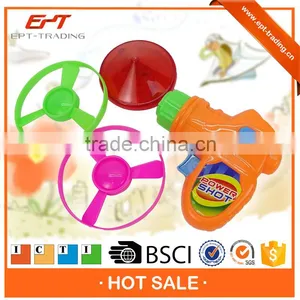 2IN1 Flying Disc Spinning Top Gun for Kids thumbnail-1