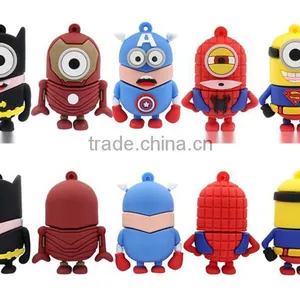 High Quality Popular Cartoon Super Heroes Series Usb Flash Drive Custom Pendrive,Wholesale Full Capacity Minions Memory Stick thumbnail-2