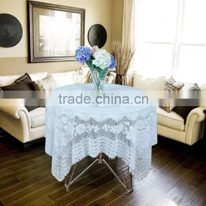 CROCHET PVC TABLECLOTH-ZT-367 137*137cm thumbnail-1