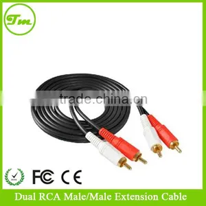 50 FT Dual RCA to RCA Audio Video AV Cable FOR HDTV DVD VCR Stereo Audio Cable thumbnail-1
