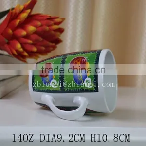 14oz Ceramic Coffee Cups thumbnail-3