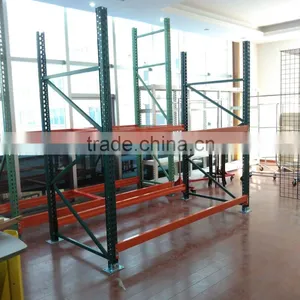 Heavy Duty Teardrop Warehouse Rack With Wire Mesh Deck thumbnail-2