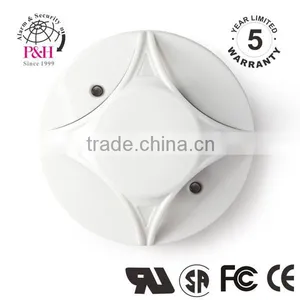CE Approved 4 Wire 12V Fire Alarm Fixed Conventional Heat Detector for GSM Alarm System thumbnail-1
