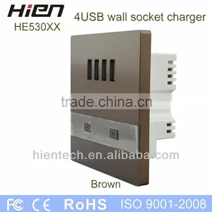 220v Extension Cord Socket Outlet USB Socket With 4 USB Port 5V3A 2 LED Indicator Suit for Hotel School Airport Railway Hospital thumbnail-4