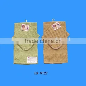 Yarn-dyed Waffle Cotton Kitchen Towel Wholesale Home Textile China Supplier thumbnail-1