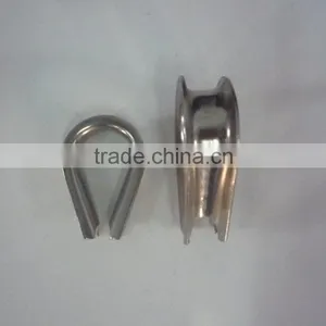 High Quality Polished Stainless Steel Electrical Wire Rope Thimble thumbnail-2