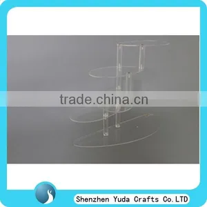 High Clear Acrylic Plastic Display Risers With Tiers, Transparent Acrylic Riser Displays thumbnail-1