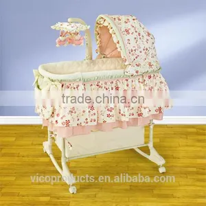 New Design Baby Bassinet With Rocker With Canopy thumbnail-1