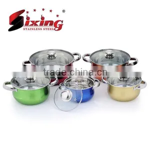 10Pcs Stainless Steel Nonstick Cookware Sets thumbnail-1