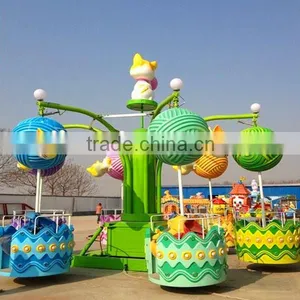 Amusement Park Rides Sweet Cat Rides Swing Children Games thumbnail-6