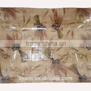 GiftTable Decorative Crystal Shine Bamboo Wave Woven Bowl Plate Tray thumbnail-3