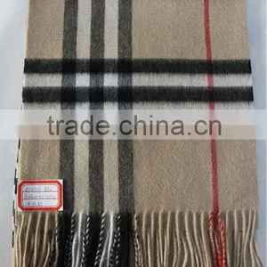 Cashmere Checked Scarf/scarves thumbnail-1
