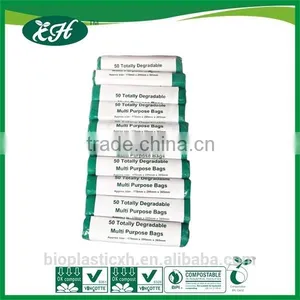 Renewable GM-free En13432 Cornstarch 100% Biodegradable Diaper Sack thumbnail-4