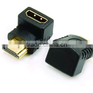 HDMI A Male to HDMI A Female Adapter 90 Degree Type thumbnail-1