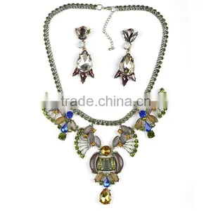 Hot Alloy Necklace Earring Jewelry Set thumbnail-4