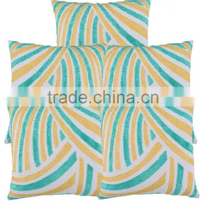 Wholesale Cotton Linen Towel Embroidered Cushion Cover Indian Manufacturer Bulk Order Cushion Covers thumbnail-1