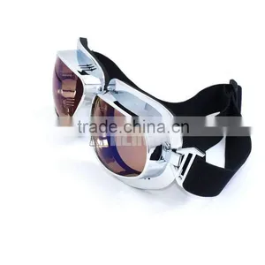 MOTORCYCLE Tea Lens EYEWEAR GLASSES for STEAMPUNK HALF HELMET FLIGHT AVIATOR thumbnail-5